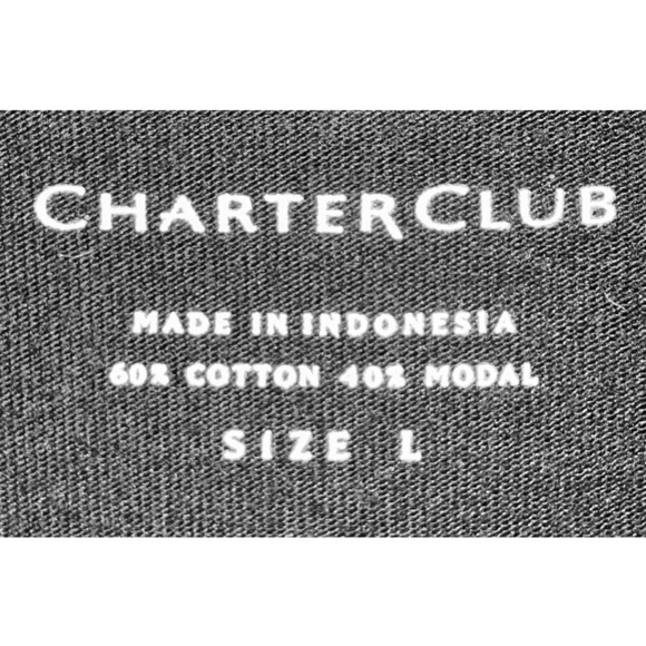 Charter Club Shawl Collar Collarless Cotton/Modal Jersey Open Front Blazer L - Picture 3 of 6